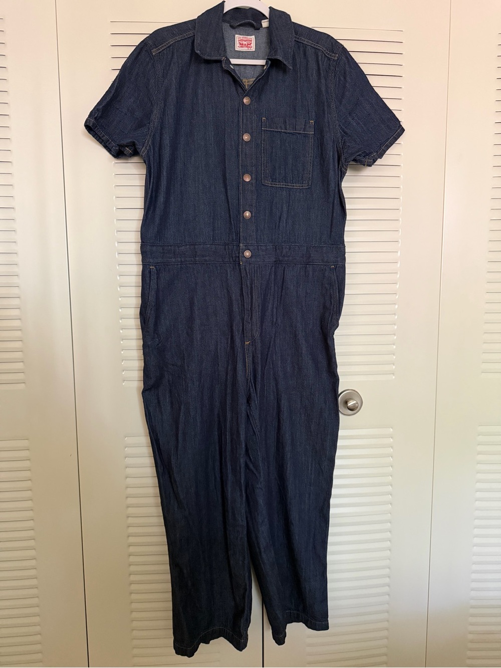 Levi's Denim Short Sleeve Jumpsuit